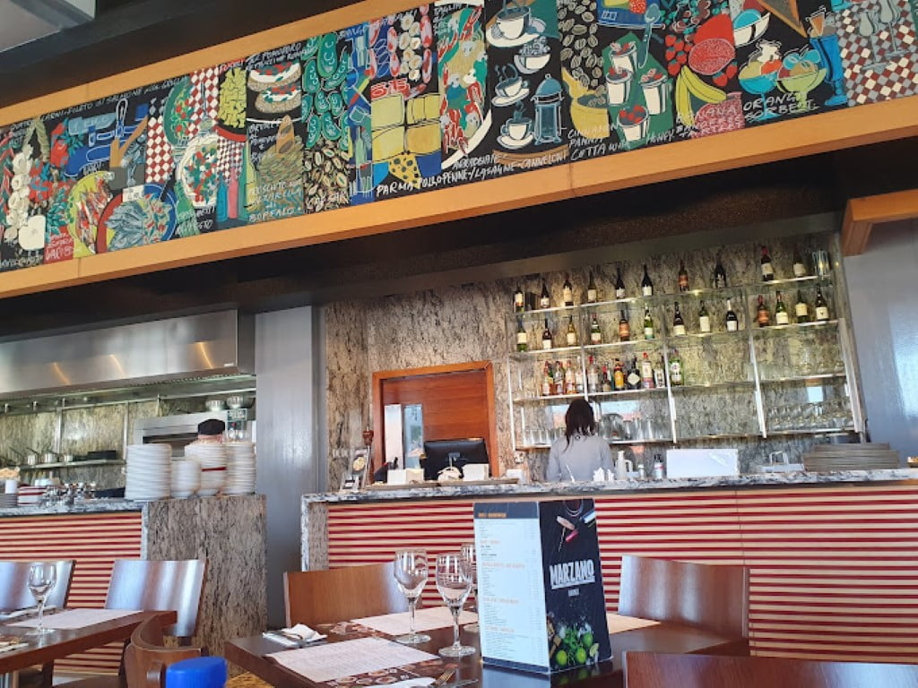 Interior design of Marzano Italian Restaurant, Larnaca