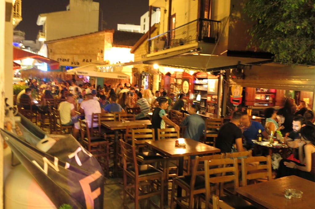 Terrace view of Savino Rock Bar, Larnaca