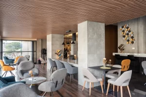 Comfortable lounge seating with urban design