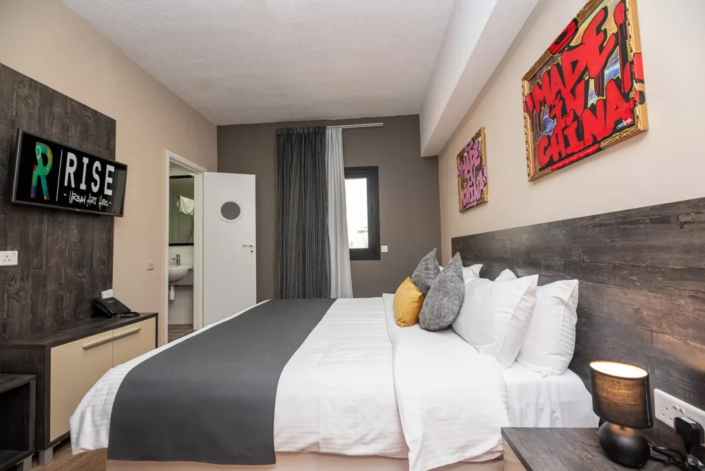 Room 314 with mural Made in China