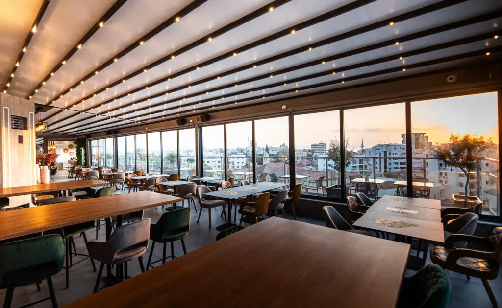 rooftop breakfast area larnaca rise urban art hotel
