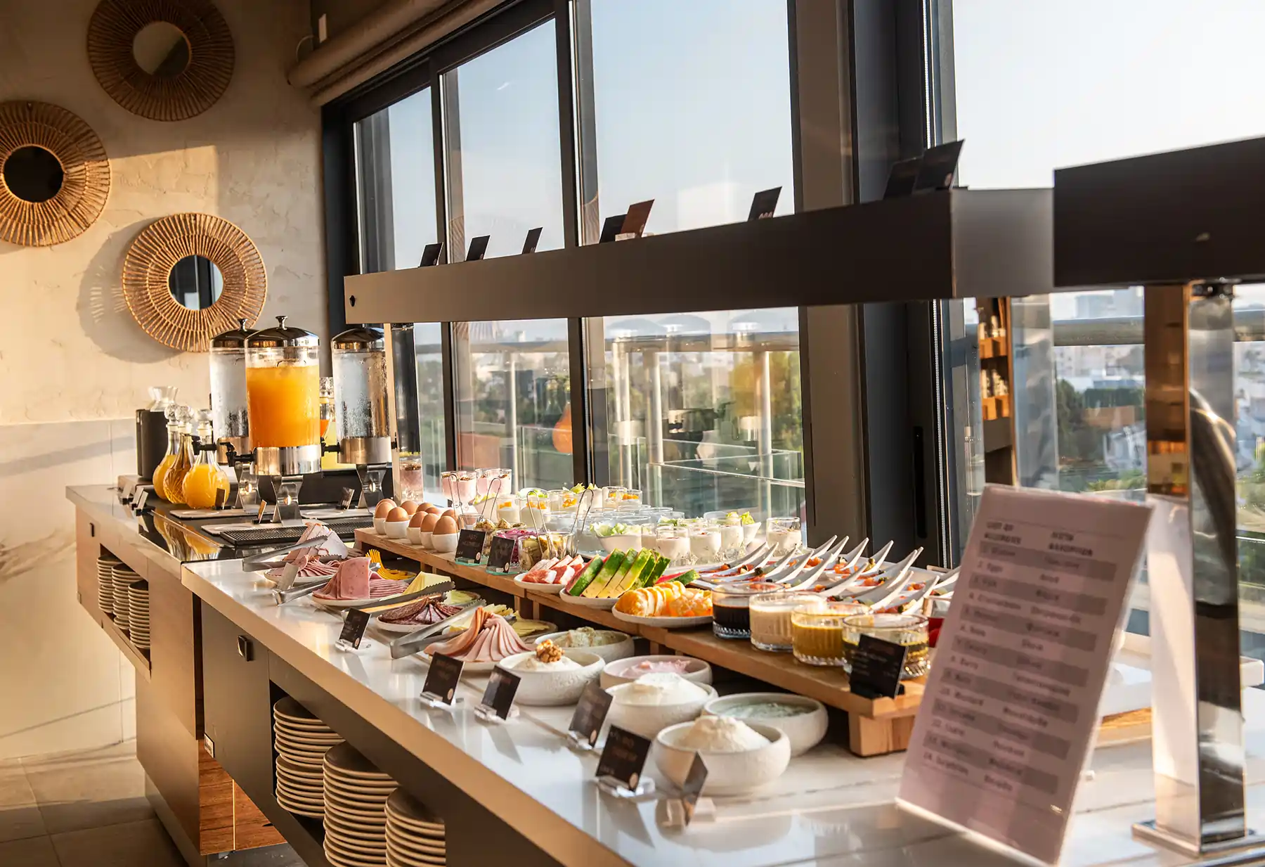 sunrise breakfast experience rise hotel larnaca rooftop