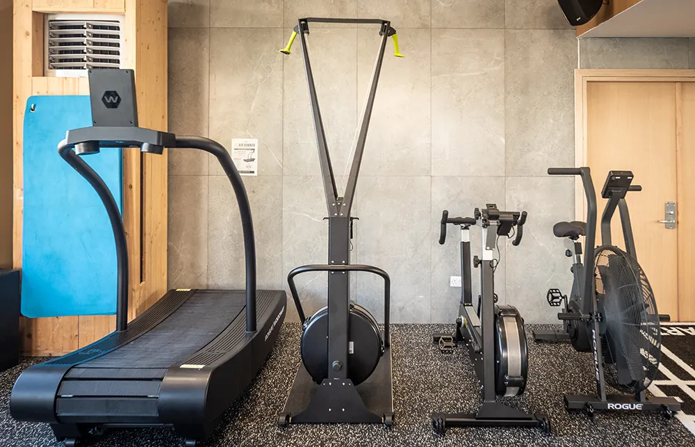 Functional training turf with battle ropes and strength equipment at My Fitness Space gym in Larnaca