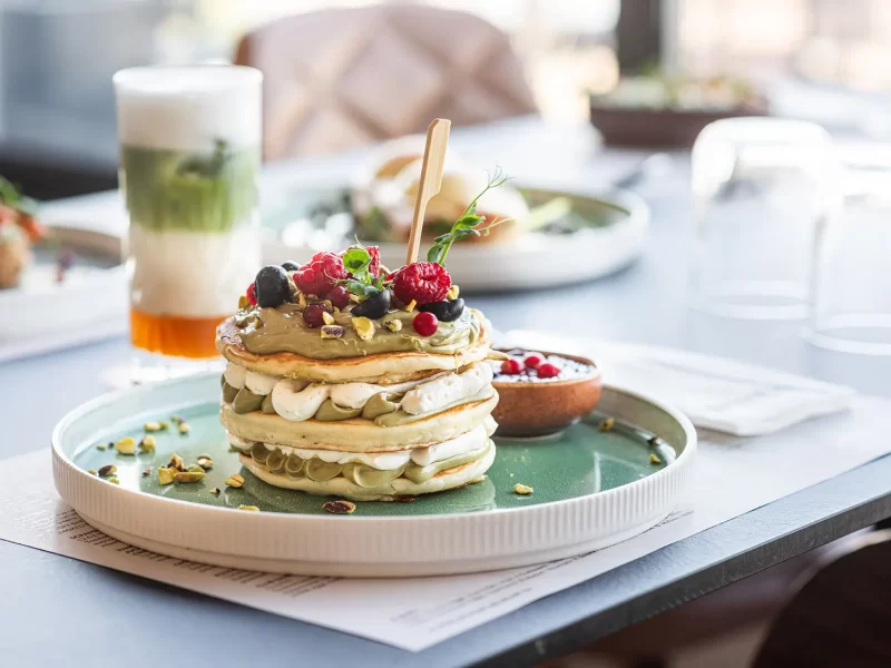 pistachio pancakes memories rooftop larnaca rise urban art hotel