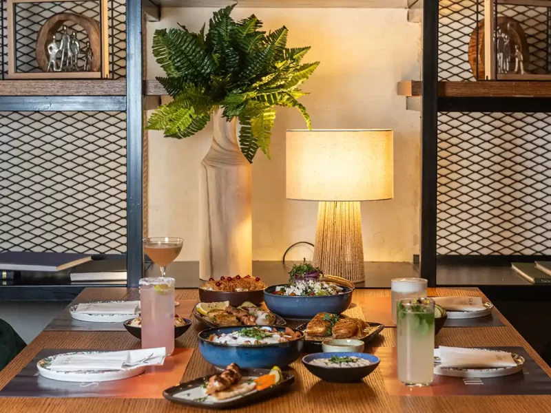 indoor dinner memories rooftop larnaca rise urban art hotel