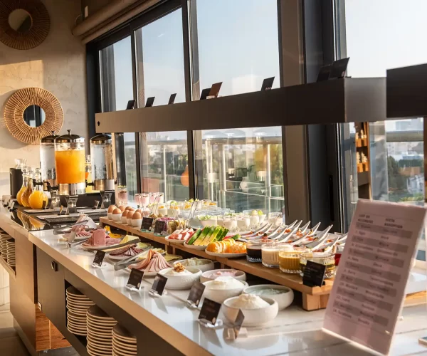 sunrise breakfast experience rise hotel larnaca rooftop